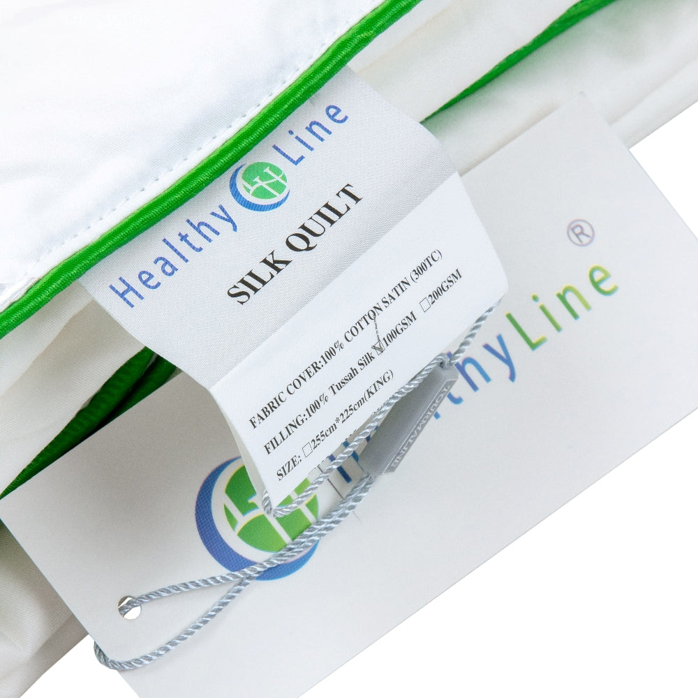 100% Natural Silk Filled Comforter – Lightweight | 100 GSM / 200 GSM