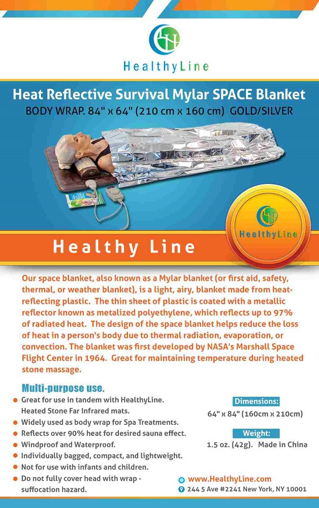 Mylar Thermal Space Blanket | FIR Sauna Wrap