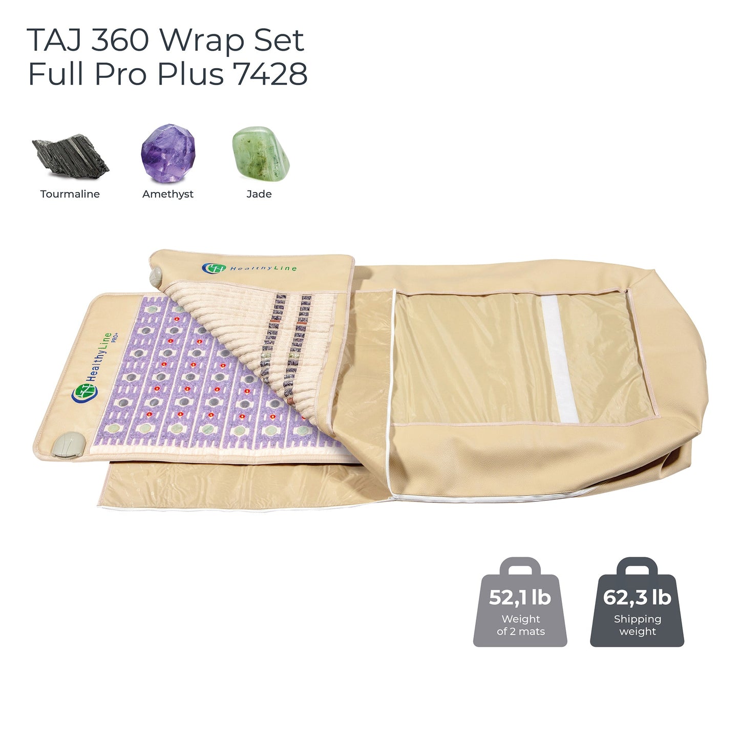 [Variant] The TAJ Wrap / TAJ Pro PLUS (New Edition) 360 Wrap Set 74” x 28”