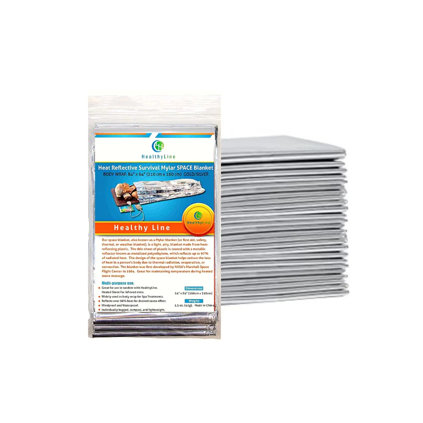 Mylar Thermal Space Blanket |  FIR Sauna Wrap