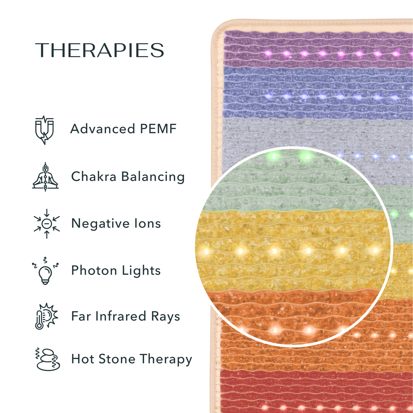 [Variant] The Rainbow Chakra Series / Rainbow Mat™ 74" x 28" 3rd edition